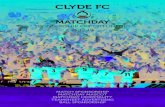 MATCHDAY - Clyde F.C. · MATCHDAY HOSPITALITY H Enjoy a three-course meal in the hospitality suite overlooking the pitch H Pre-match bar, with live football showing on a big screen