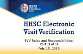 HHSC Electronic Visit Verification · 2/2/2019  · • Jan. 1, 2019: Introduction o 21 Century Cures Act - Texas Implementation • Module 1: Jan. 15, 2019: o EVV 101 –Introduction