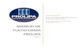 Manejo de plataforma prolipa€¦ · 3 Manual de Usuario – Aplicativo Prolipa – Versión 3.1 Introducción: PROLIPA ha desarrollado una plataforma digital, pensando siempre en