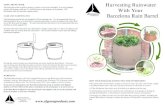 CARE AND MAINTEN Barcelona Rain Barrel · CARE AND MAINTENANCE The Barcelona rain barrel was designed to fill a watering can. It is recommended that you build a platform (E.g. out