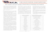 Sub-standard electrical training in South Africa: …...Globes/bulbs Lamps Installation rules SANS 10142-1 Isolator Switch-disconnector Earth wire Earth continuity conductors Sprague