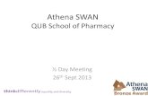 Athena SWAN Marie Migaud QUB School of Pharmacypharmacyswan.qub.ac.uk/uploads/1/8/...presentation... · QUB Executive Education Centre, Riddel Hall (Conference Rooms 1 and 2) 185