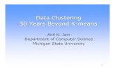 Data Clustering 50 Years Beyond K-meansdataclustering.cse.msu.edu/papers/ECMLTalk.pdf · 2012. 11. 1. · 50 Years Beyond K-means Anil K. Jain Department of Computer Science Michigan
