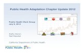 Public Health Adaptation Chapter Update 2012 · California Department of ~ .:,,,,,.,, Public Health ~ ~ H I Number of Extreme Heat Days by Year 2000 ' 2020 ' OPTIONS Humber of Extreme