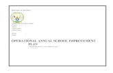 OPERATIONAL ANNUAL SCHOOL IMPROVEMENT PLAN MATERIALS AND... · 2.TOILETS FOR GIRLS 3.KICHEN 4.TOILETS FOR BOYS 5.GIRLS ‘ROOMS ... Biology and Health Sciences 60% ICT 60% History