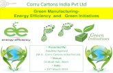 Green Manufacturing- Energy Efficiency and Green Initiatives journey by Corru Cartons.pdf · Green Manufacturing-Energy Efficiency and Green Initiatives 1. Organization Profile ...