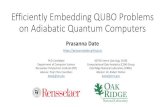 Efficiently Embedding QUBO Problems on Adiabatic Quantum … · 2018. 10. 11. · Efficiently Embedding QUBO Problems on Adiabatic Quantum Computers Prasanna Date PhD Candidate Department
