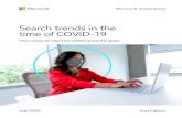 MSA Search trends in the time of COVID-19 · accommodation, car rental and booking services; for example, the accommodation category increased 78% MoM globally (May 2020 vs April