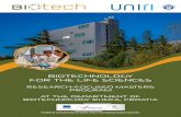 BIOTECHNOLOGY FOR THE LIFE SCIENCES · terest in pursuing a career in biotechnology or life science research. Applicants must have completed an undergraduate degree (BSc or equivalent)