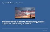 Industry Trends in the U.S. Wind Energy Sector · 2015. 8. 25. · The average price for Power Purchase Agreements signed in 2014 was 2.35 cents / kilowatt-hour, the lowest price