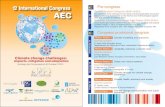 12 International Congress Pre-congress AEC...Congress provisional program Round Table Climate services for climate change adaptation Plenary Season 4 Climate, health, economy and society