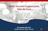 Chronic Traumatic Encephalopathy: What We Knowncoil.org/.../uploads/2019/07/Dr.-Daneshvar-Presentation.pdfPlaying football before age 12 •246 tackle football players (211 with CTE,