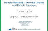 Hosted by the Virginia Transit Association Virginia Transit Association Virginia Transit Association