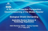 A Radiation Protection Perspective- … Documents...A Radiation Protection Perspective- Decommissioning of the Moata Reactor Biological Shield Dismantling Australian Nuclear Science