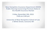 New Hampshire Insurance Department (NHID) Public Hearing … · 2015. 11. 5. · Future Considerations Gorman Actuarial, Inc. 29 New entrants on the exchange in 2015 and 2016 Medicaid