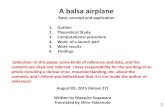 A balsa airplane - BIGLOBEryori-nocty/ebalsa-airplane.pdfA balsa airplane - Basic concept and application - August 03, 2015 (Heisei 27) Written by Masajiro Sugawara Translated by Shiro