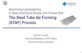LBCG - Maximizing Lightweighting In Steel …...1 Maximizing Lightweighting In Steel Automotive Bodies And Frames With The Steel Tube Air Forming (STAF) Process Ryuichi Funada, Technical