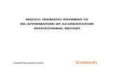 WSCUC THEMATIC PATHWAY TO RE-AFFIRMATION OF … · a. Course Materials from Math 1a b. Course Materials from Math 1a Section 1 c. Course Materials from Math 1b i. Math 1b Analytical