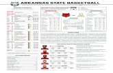 ARKANSAS STATE BASKETBALL...2020/01/14  · spent at Fairfield, Chattanooga and Arkansas State ... A-State has been outscored 619-552 in the first half this A-State has been outscored