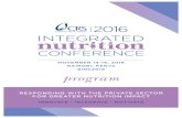 Monday, November 14, 2016 - Catholic Relief Services · 2019. 12. 17. · Monday, November 14, 2016 2 Welcome to the 2016 Integrated Nutrition Conference! We’re excited to have