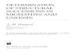 DETERMINATION OF STRUCTURAL SUCCESSIONS …SUCCESSIONS 161 Photographic illustrations of the types of folds commonly found early, intermediate and late in successions. 7.3 SUMMARY
