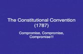 The Constitutional Convention (1787) - Tumwater School District · 2019. 9. 30. · The Constitutional Convention (1787) Compromise, Compromise, Compromise!!! Articles of Conf. Collapse.