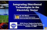 Integrating Distributed Technologies in the Electricity Sectorhome.cc.umanitoba.ca/~bibeauel/research/papers/2006... · 2008. 12. 30. · Turbine-simplified, inexpensive - high speed