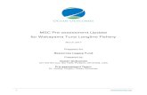 MSC Pre-assessment Update for Wakayama Tuna Longline Fishery · 2017. 4. 17. · MSC Pre-assessment Update for Wakayama Tuna Longline Fishery M a r c h 2 0 1 7 Prepared for R e s