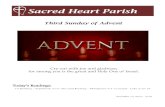 Sacred Heart Parish · 2015. 12. 13. · SACRED HEART ADULT CHOIR The Sacred Heart Adult hoir rehearsals will be every Wednesday evening in the church from 7:00 pm to 8:30 pm. All
