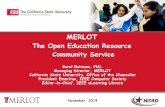 MERLOT - The Open Education Resource Community Service · 2017. 12. 27. · MERLOT Grapevine Newsletter ... MERLOT Web services are being used in LMS’s such as ANGEL, D2L, Moodle