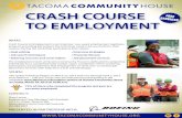 Crash Course to Employment - Tacoma Community House 2016. 9. 8.آ  CRASH COURSE TO EMPLOYMENT Crash Course