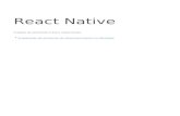 React Native - React Native O React Native أ© instalado pelo comando "npm install -g react-native-cli",