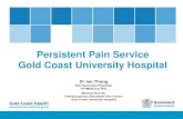 Persistent Pain Service Gold Coast University Hospital · Persistent Pain Service •Gold Coast •Northern Rivers NSW •South West Queensland Interdisciplinary Persistent Pain Clinic