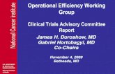 Operational Efficiency Working Group · 2015. 11. 9. · Cooperative Group Phase III Trials • Cancer Center Investigator Initiated Trials • IDB Early Drug Development Phase II