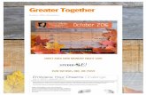 Greater Together | Smorefilkinsarea.weebly.com/uploads/2/1/6/4/21640790/october.pdf · 2020. 1. 27. · Greater Together October 2016 Newsletter Sun Sales Director cell: 405.283.6899