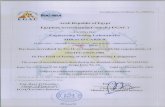 Miraco Laboratories...Accreditation Certificate No. (20523A) Arab Republic of Egypt EGAC Egyptian Accreditation Council ( EGAC ) Certifies that Engineering Testing Laboratories MIRACO
