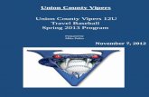 Union County Vipers 12U Travel Baseball Spring …media.hometeamsonline.com/photos/baseball/VIPERS24/...oAdditional tryouts may be added at subsequent dates, if needed. Invitations
