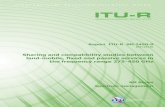 REPORT ITU-R SM.2450-0 - Sharing and compatibility studies … · Report ITU-R SM.2450-0 (06/2019) Sharing and compatibility studies between land-mobile, fixed and passive services