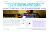 FACTSHEET 2018 EUROPEAN DONOR COORDINATION … · 2018. 11. 5. · 1 factsheet 2018 european donor coordination in developing countries and sexual reproductive health / family planning