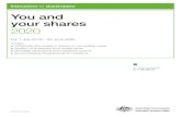 You and your shares 2020...YOU AND YOUR SHARES 2020 ato.gov.au 3 ABOUT THIS GUIDE You and your shares 2020 (NAT 2632) helps people who hold shares or bonds as an investment to understand