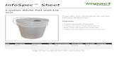 5 Gallon White Pail with Lid - Impact ProductsImpact Products, LLC • 2840 Centennial Road • Toledo, Ohio 43617 tel 800.333.1541 • fax 800.333.1531 • . Evervthin >impact Everything.