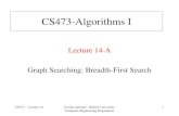 Lecture 14-A Graph Searching: Breadth-First Searchatat/473/lecture14.pdfCS473 –Lecture 14 Cevdet Aykanat - Bilkent University Computer Engineering Department 2 Graph Searching: Breadth-First