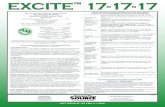 Excite 17-17-17 Label with specimen 012011 · Excite™ 17-17-17 is a water soluble, crystalline N, P, K, and chelated micronutrient blend with added Ascophyllum nodosum seaweed extract.