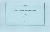 WATER AUTOMATION NEEDS SURVEY by...Automation Manual is scheduled for publication in 1996. The second volume will provide a more detailed discussion of automated canal system design,
