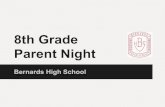 8th Grade Parent Night - Bernards High Schoolsomersethillsbhs.ss8.sharpschool.com/UserFiles/Servers...1/14 Parent Meeting Program of Studies posted 1/19-1/22 BMS Scheduling 2/8-2/9