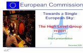 No Slide Title - European CommissionThe High Level Group report Short presentation December 2000 Towards a Single European Sky A continued urgency: Traffic Growth EUROCONTROL DIVISION