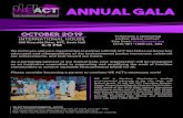 annual GALA annual gala - WE ACT for Environmental Justice · 2019. 5. 30. · annual GALAannual gala. Sponsorship Opportunities and Benefits y Premier House Seating at 1.5 tables