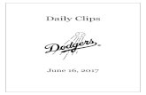 Daily Clips - Major League Baseball · 2020. 4. 20. · 2017 Draft Picks: Los Angeles Dodgers- ESPN.com Chisenhall homers, drives in 5 as Indians rout Dodgers 12-5- The Associated