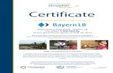Certificate...Certificate for offsetting greenhouse gas emissions Bayerische Landesbank - Bayern LB has offset 3.000.000 kg of CO2 greenhouse gases on Feb 18, 2019 What does your climate