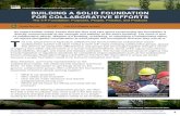 Building a Solid Foundation For Collaborative Efforts...BUILDING A SOLID FOUNDATION FOR COLLABORATIVE EFFORTS The 4-P Foundation: Purposes, People, Process, and Products Forest Service